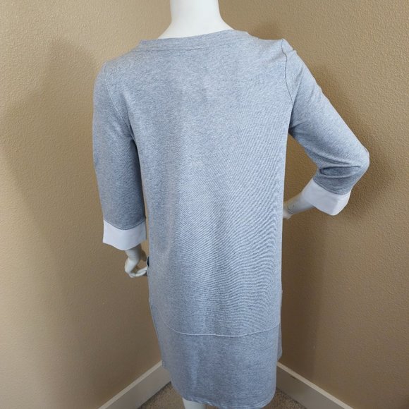 SOFT SURROUNDINGS Heather Gray Corryn Sweatshirt Dress~Size S~NWT - Picture 7 of 12